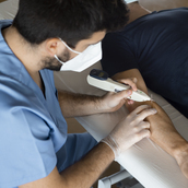 Neuromodulation of a trigger point using a pointer device.